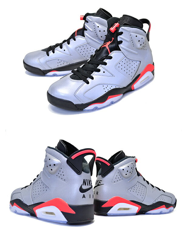 お得な割引クーポン発行中!!【あす楽 対応!!】【ナイキ エアジョーダン 6 SP】NIKE AIR JORDAN 6 RETRO SP REFLECT reflect silver/infrared-black ci4072-001 スニーカー リフレクター シルバー インフラレッド AJ VI