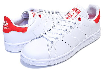 お得な割引クーポン発行中!!【あす楽 対応!!】【アディダス スタンスミス レディース】adidas STAN SMITH J ftwwht/ftwwht/actred ウィメンズ ガールズ スニーカー ホワイト レッド