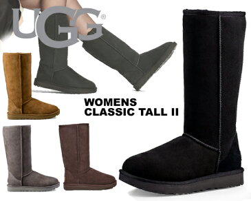 お得な割引クーポン発行中!!【あす楽 対応!!】【アグ UGG ウィメンズ クラシック トール 2】UGG WOMENS CLASSIC TALL II 1016224　ムートン ブーツ【4COLOR ブラック グレー チェスナット チョコレート】