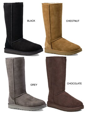 お得な割引クーポン発行中!!【あす楽 対応!!】【アグ UGG ウィメンズ クラシック トール 2】UGG WOMENS CLASSIC TALL II 1016224　ムートン ブーツ【4COLOR ブラック グレー チェスナット チョコレート】