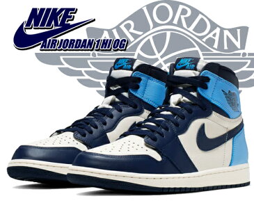 お得な割引クーポン発行中!!【ナイキ エアジョーダン 1 ハイ OG】NIKE AIR JORDAN 1 HI OG sail/obsidian-unibersity blue 555088-140 スニーカー AJ1 オブシディアン