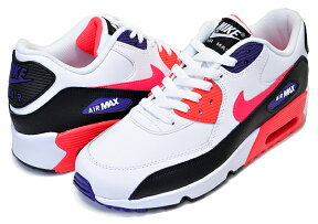 お得な割引クーポン発行中!!【あす楽 対応!!】【ナイキ エアマックス 90 LTR GS】NIKE AIR MAX 90 LTR(GS) white/bright crimson-black 833412-117 スニーカー RAPTORS ホワイト ブラック パープル