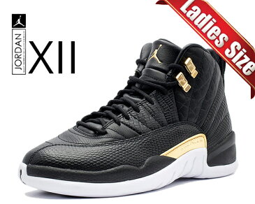 お得な割引クーポン発行中!!【あす楽 対応!!】【ナイキ ウィメンズ エアジョーダン XII】NIKE WMNS AIR JORDAN 12 RETRO black/metallic gold-white ao6068-007 スニーカー レディース ガールズ AJ12 ブラック ゴールド