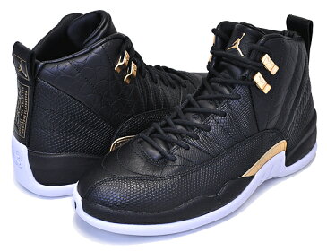 お得な割引クーポン発行中!!【あす楽 対応!!】【ナイキ ウィメンズ エアジョーダン XII】NIKE WMNS AIR JORDAN 12 RETRO black/metallic gold-white ao6068-007 スニーカー レディース ガールズ AJ12 ブラック ゴールド