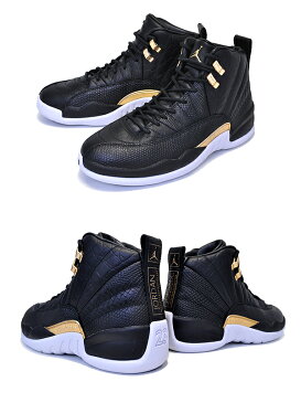 お得な割引クーポン発行中!!【あす楽 対応!!】【ナイキ ウィメンズ エアジョーダン XII】NIKE WMNS AIR JORDAN 12 RETRO black/metallic gold-white ao6068-007 スニーカー レディース ガールズ AJ12 ブラック ゴールド