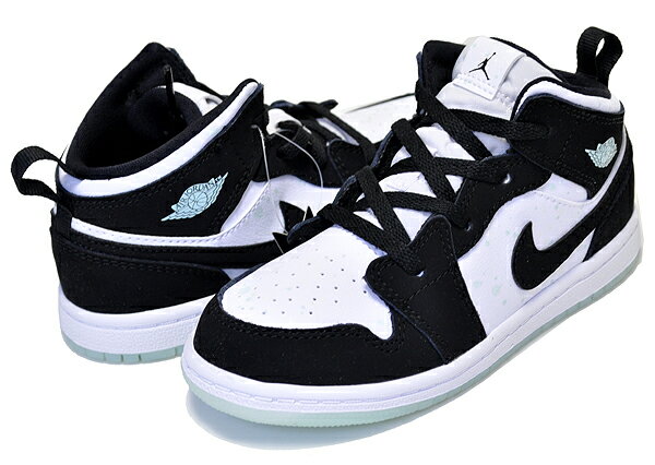 お得な割引クーポン発行中!!【あす楽 対応!!】【ナイキ エアジョーダン 1 ミッド GS】NIKE AIR JORDAN 1 MID SE(GS) GROW IN THE DARK wht/blk-teal tint bq6931-103 スニーカー AJ グローインザダーク 蓄光 ガールズ