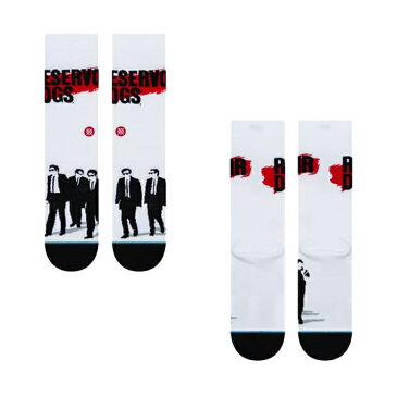 お得な割引クーポン発行中!!【あす楽 対応!!】【スタンスソックス レザボア ドッグス】STANCE RESERVOIR DOGS WHITE m545c19res-wht メンズ 靴下 EVERYDAY LIGHT CUSHION COMBED COTTON CREW HEIGHT