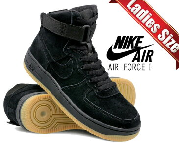 お得な割引クーポン発行中!!【あす楽 対応!!】【ナイキ エア フォース 1 ハイ レディース】NIKE AIR FORCE 1 HI LV8 (GS) black/black-gum light brown 807617-002 エレベート AF1 HIGH SUEDE スニーカー ガールズ ブラック ウィメンズ スウェード