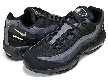 お得な割引クーポン発行中!!【あす楽 対応!!】【ナイキ エアマックス 95】NIKE AIR MAX 95 black/lt smoke grey-volt cv1635-002 グラデーション ボルト イエロー ブラック