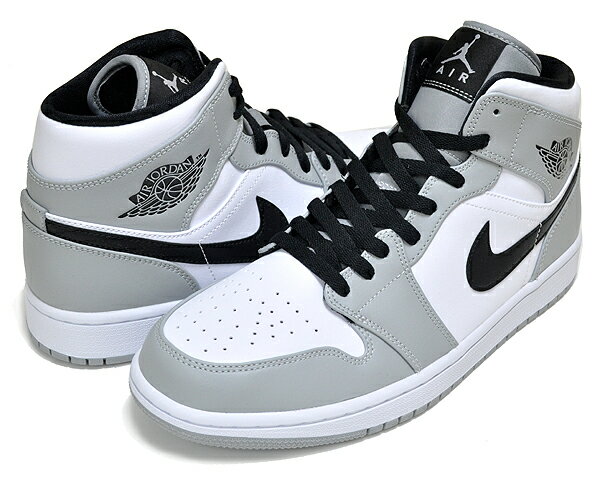 お得な割引クーポン発行中!!NIKE AIR JORDAN 1 MID light smoke grey/black-white 554724-092 スニーカー AJ1 ライト スモーク グレー