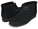 お得な割引クーポン発行中!!CLARKS WALLABEE BOOT BLACK SUEDE 26155517 ブラックスウェード 靴 カジュアル スエード