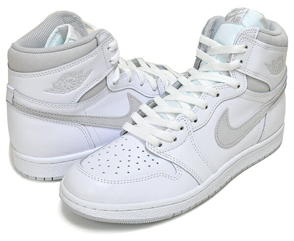 お得な割引クーポン発行中!!【あす楽 対応!!】【ナイキ エアジョーダン 1 ハイ 85】NIKE AIR JORDAN 1 HI 85 white/neutral grey bq4422-100 AJ1 HIGH 1985 ニュートラルグレー スニーカー