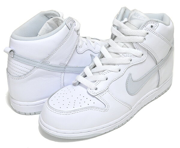 楽天LTD SPORTS ONLINE STOREお得な割引クーポン発行中!!【あす楽 対応!!】【ナイキ ダンク ハイ プレスクール】NIKE DUNK HI SP （PS） PURE PLATINUM white/pure platinum dc9053-101 キッズ スニーカー 子供靴 レザー ホワイト ピュアプラチナム