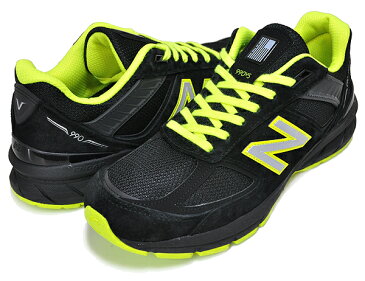 お得な割引クーポン発行中!!【あす楽 対応!!】【ニューバランス M990 V5】NEW BALANCE M990BY5 MADE IN U.S.A. Width:D スニーカー メンズ BLACK YELLOW ブラック イエロー ワイズ D