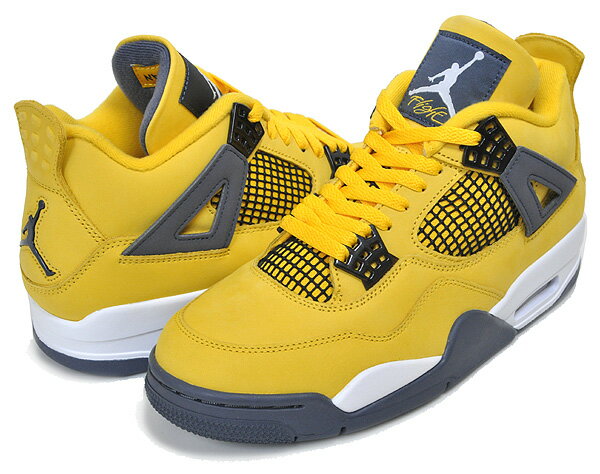 楽天LTD SPORTS ONLINE STOREお得な割引クーポン発行中!!【あす楽 対応!!】【ナイキ エアジョーダン 4 レトロ】NIKE AIR JORDAN 4 RETRO LIGHTNING 2021 tour yellow/dark blue grey ct8527-700 スニーカー AJ IV ツアーイエロー ダークブルーグレー