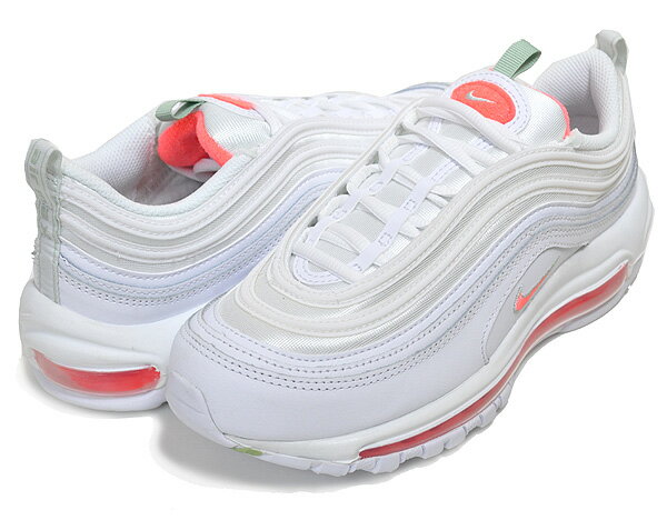 お得な割引クーポン発行中!!NIKE WMNS AIR MAX 97 white/bright mango dh5723-100 スニーカー ホワイト ブライトマンゴー AM97