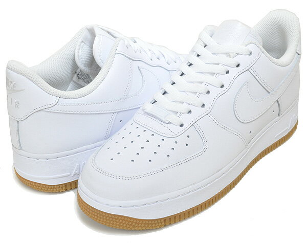 お得な割引クーポン発行中!!【あす楽 対応!!】【ナイキ エアフォース 1 '07】NIKE AIR FORCE 1 07 white/wht-gum light brown dj2739-100 スニーカー ホワイト ガム ライトブラウン AF1 LOW 白 メンズ エア フォース ワン ロー