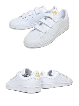 お得な割引クーポン発行中!!【あす楽 対応!!】【アディダス スタンスミス CF】adidas STAN SMITH CF FTWWHT/FTWWHT/GOLDMT fx5508 ホワイト ゴールド スニーカー ベルクロ PRIMEGREEN ヴィーガン素材
