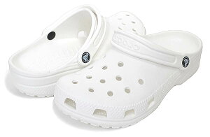 お得な割引クーポン発行中!!【あす楽 対応!!】【クロックス クラシック クロッグ】CROCS CLASSIC CLOG WHITE 10001-100 ホワイト サンダル クロッグ 白 サンダル つっかけ