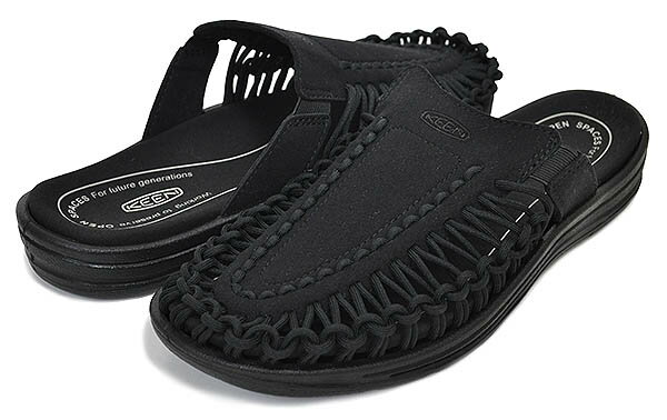 お得な割引クーポン発行中!!【あす楽 対応!!】【キーン ユニーク 2 スライド メンズ】KEEN UNEEK II SLIDE BLACK/BLACK 1022371 メンズ サンダル ブラック ミュール 1