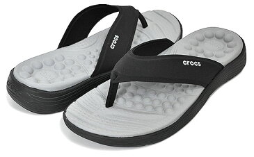 お得な割引クーポン発行中!!【あす楽 対応!!】【クロックス リバイバ フリップ レディース】crocs REVIVA FLIP M BLACK/BLACK 205715-060 フリップ フロップ サンダル 鼻緒 ブラック