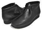 お得な割引クーポン発行中!!【あす楽 対応!!】【クラークス ワラビー ブーツ】CLARKS WALLABEE BOOT BLACK LEATHER 26155512 ブラック レザー メンズ ワラビー アンクルブーツ