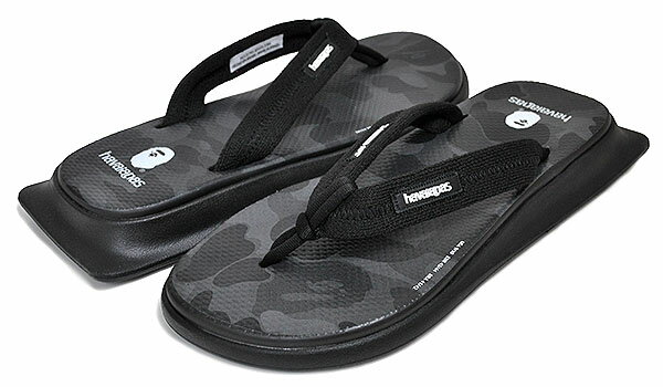 お得な割引クーポン発行中!!【あす楽 対応!!】【ハワイアナス トラディ ゾウリ ベイプ】HAVAIANAS × A BATHING APE TRADI ZORI STEEL GREY 4146949-5178 サンダル 草履 MADE IN BRAZIL ブラジル エイプ コラボ