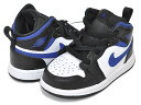 お得な割引クーポン発行中!!NIKE JORDAN 1 MID(TD) white/racer blue-black 640735-140 キッズ スニーカー 子供靴 シューズ レーサーブルー