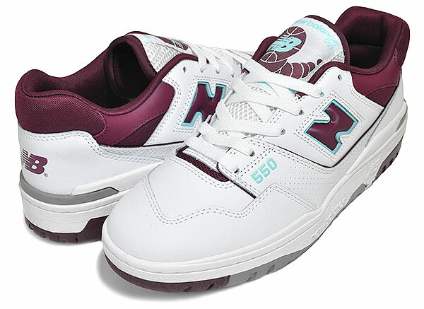 楽天LTD SPORTS ONLINE STOREお得な割引クーポン発行中!!【あす楽 対応!!】【ニューバランス 550】NEW BALANCE BB550WBG width D スニーカー ホワイト バーガンディ バスケットボール コートシューズ