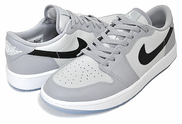 お得な割引クーポン発行中!!【あす楽 対応!!】【ナイキ エアジョーダン 1 ロー ゴルフ】NIKE AIR JORDAN 1 LOW GOLF WOLF GREY wolf grey/blk-photon dust dd9315-002 ゴルフシューズ AJ1 ローカット ウルフグレー スパイクレス