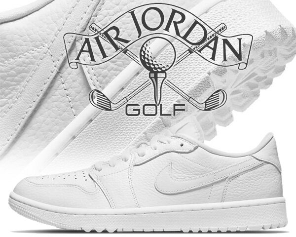 お得な割引クーポン発行中!!【あす楽 対応!!】【ナイキ エアジョーダン 1 ロー ゴルフ】NIKE AIR JORDAN 1 LOW GOLF TRIPLE WHITE white/wht dd9315-101 ゴルフシューズ AJ1 ローカット ホワイト スパイクレス