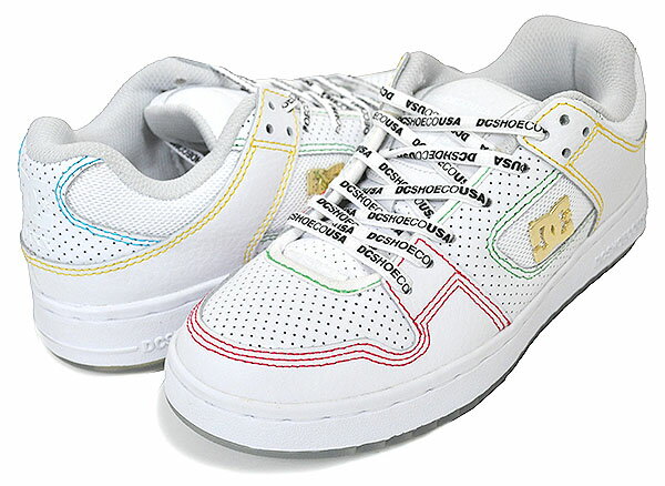 お得な割引クーポン発行中!!DC SHOES MANTECA SE WHITE/MULTI dm201026-hmt ADYS100314 ホワイト マルチ スニーカー ホワイト マルチ