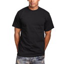 お得な割引クーポン発行中!【プロファイブ 6.7オンス 半袖 Tシャツ】PRO5 SUPER HEAVY S/S TEE BLACK 6.7oz ブラック 定番 Tシャツ スーパーヘビー 6.7oz リブネック 黒 TEE COOTON100% PRO 5 APPAREL