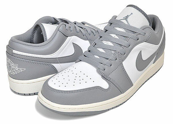 楽天LTD SPORTS ONLINE STOREお得な割引クーポン発行中!!【あす楽 対応!!】【ナイキ エアジョーダン 1 ロー】NIKE AIR JORDAN 1 LOW stealth/white-sail 553558-053 VINTAGE GREY スニーカー ローカット　ステルスグレー ホワイト セイル ヴィンテージ