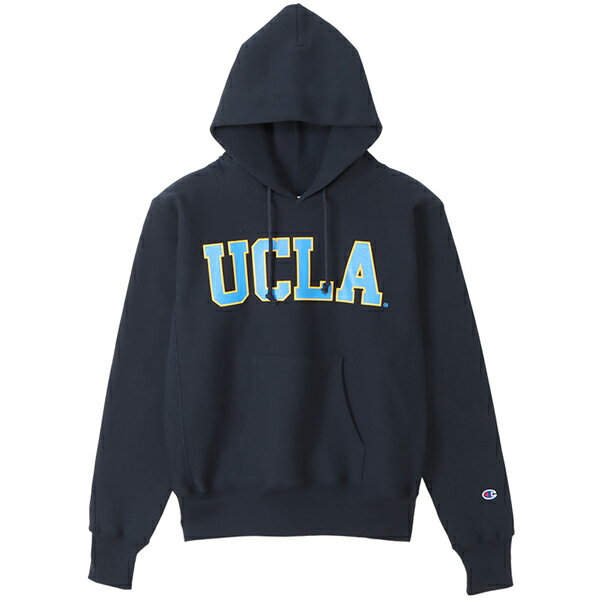 お得な割引クーポン発行中!!Champion REVERSE WEAVE HOODED SWEAT SHIRT MADE IN USA UCLA 12.5oz. NAVY c5-w101-370 ネイビー パーカー アメリカ製