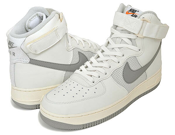 お得な割引クーポン発行中!!【あす楽 対応!!】【ナイキ エアフォース 1 ハイ 07 エレベイト】NIKE AIR FORCE 1 HIGH 07 LV8 VINTAGE sail/medium grey-light bone dm0209-100 セイル グレー AF1 ビンテージ ヴィンテージ 1982