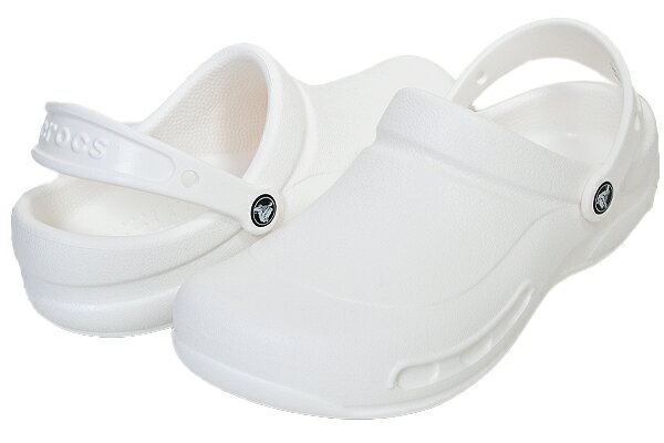 楽天LTD SPORTS ONLINE STOREお得な割引クーポン発行中!!【あす楽 対応!!】【クロックス ビストロ】crocs BISTRO WHITE 10075-100 ホワイト コック ドクター ナース ワークシューズ サンダル ミュール クロッグ