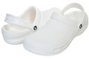 楽天LTD SPORTS ONLINE STOREお得な割引クーポン発行中!!【あす楽 対応!!】【クロックス ビストロ】crocs BISTRO WHITE 10075-100 ホワイト コック ドクター ナース ワークシューズ サンダル ミュール クロッグ