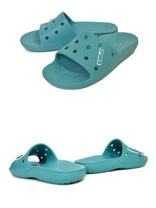 お得な割引クーポン発行中!!【あす楽 対応!!】【クロックス クラシック スライド】crocs CLASSIC CROCS SLIDE TURQ TONIC 206121-4st ターコイズ トニック サンダル レディース クロスライト 軽量