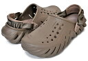 楽天LTD SPORTS ONLINE STOREお得な割引クーポン発行中!!【あす楽 対応!!】【クロックス エコー クロッグ】crocs ECHO CLOG KHAKI 207937-260 カーキ サンダル ミュール クロスライト ターボ ヒールストラップ