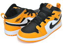 お得な割引クーポン発行中 【あす楽 対応 】【ナイキ ジョーダン 1 ミッド トドラー】NIKE JORDAN 1 MID (TD) taxi/black-white 640735-701 キッズ スニーカー AJ1 タクシーイエロー