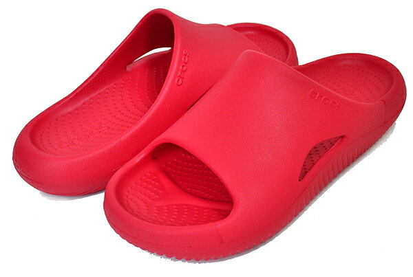 お得な割引クーポン発行中!!crocs MELLOW SLIDE VARSITY RED 208392-6wc バーシティーレッド サンダル ライトライド フォーム チル シューズ