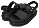 お得な割引クーポン発行中 【あす楽 対応 】【ドクターマーチン ヴォス】Dr.Martens VOSS HYDRO LEATHER BLACK 23802001 SANDAL ZEBRILUS ゼブリラス ブラック サンダル 厚底 シャーク