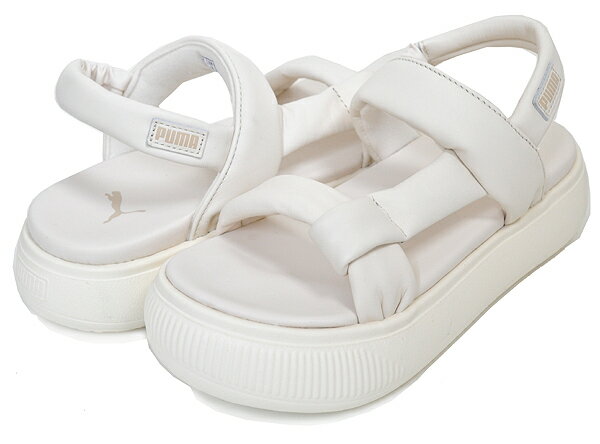 お得な割引クーポン発行中!【プーマ ウィメンズ スウェード マユ サマー サンダル】PUMA SUEDE MAYU SUMMER WNS PRISTINE-WARM WHITE 383379-07 レディース EVA 厚底ソール ストラップ 軽量のサムネイル