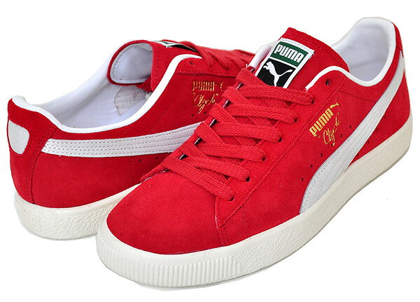 お得な割引クーポン発行中!!PUMA CLYDE OG FOR ATIME RED-PWHT-PRISTINE 391962-02 レッド ホワイト スニーカー