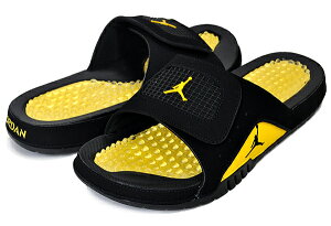 お得な割引クーポン発行中!!【あす楽 対応!!】【ナイキ ジョーダン ハイドロ 4 レトロ】NIKE JORDAN HYDRO IV RETRO THUNDER black/tour yellow 532225-017 サンダル ブラック ツアーイエロー サンダー