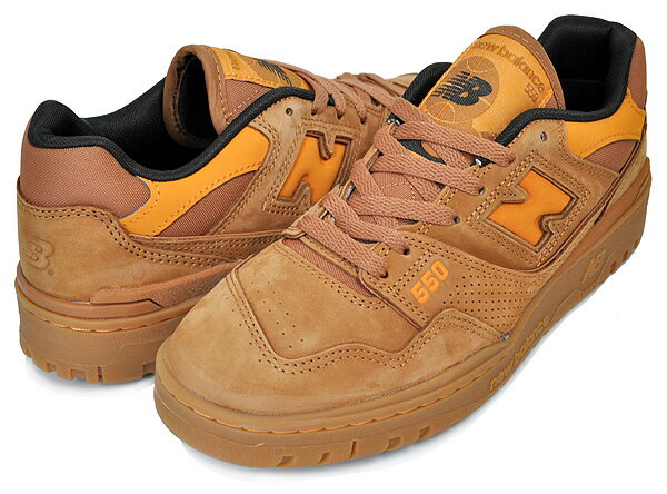 お得な割引クーポン発行中!!【あす楽 対応!!】【ニューバランス 550 2E】NEW BALANCE BB550WEA width 2E BROWN WHEAT ブラウン ウィー..