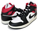 お得な割引クーポン発行中!!【あす楽 対応!!】【ナイキ ウィメンズ エアジョーダン 1 ミッド】NIKE WMNS AIR JORDAN 1 MID black/gym red-sail bq6472-061 スニーカー AJ1 ブラック ジムレッド セイル