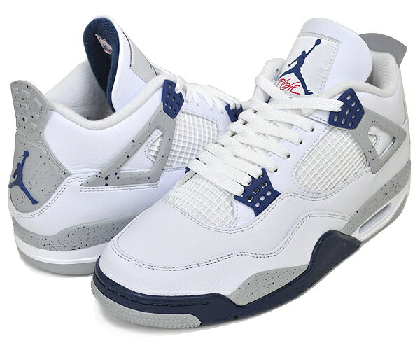 お得な割引クーポン発行中!!【あす楽 対応!!】【ナイキ エアジョーダン 4 レトロ】NIKE AIR JORDAN 4 RETRO white/midnight navy dh6927-140 スニーカー AJIV ホワイト ミッドナイトネイビー