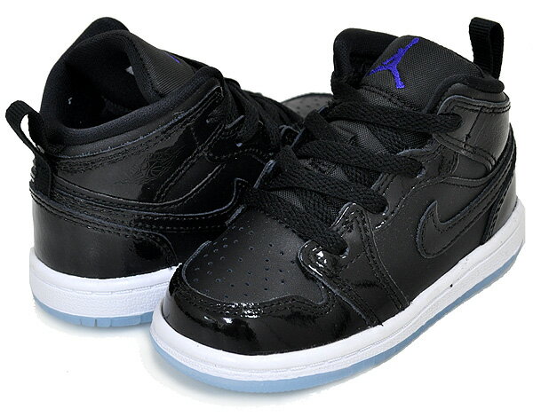 お得な割引クーポン発行中 【あす楽 対応 】【ナイキ ジョーダン 1 ミッド トドラー】NIKE JORDAN 1 MID SE (TD) black/dark concord-white dv1338-004 キッズ スニーカー 子供靴 AJ1 SPACE JAM